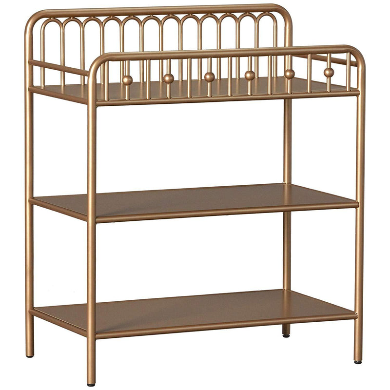 Little Seeds Monarch Hill Ivy Metal Crib, Gold