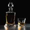 Premium Crystal Decanter Set by Luxe Crystal & Glass, 7-Piece Set in Black Gift Box