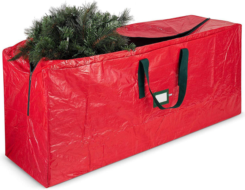 Artificial Christmas Tree Storage Bag - Fits Up to 7.5 Foot Holiday Xmas Disassembled Trees with Durable Reinforced Handles & Dual Zipper by ZOBER