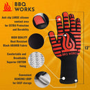 Grill Beast - Extreme Heat Resistant Grilling Gloves for Barbecue - Silicone Barbeque & Smoker Glove Pair