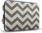 Runetz - MacBook Pro 15 inch Sleeve Hard Laptop Sleeve 15.4 inch Sleeve Notebook Computer Bag Protective Case Cover with Zipper - Chevron Gray