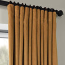 Half Price Drapes VPCH-VET1211-84 Signature Doublewide Blackout Velvet Curtain, Amber Gold, 100 X 84