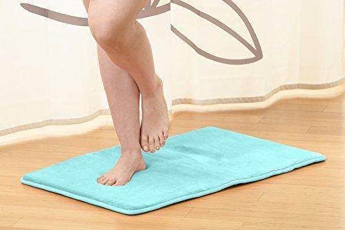 Clara Clark 2-Pack Bath Mat Set – Large and Small Bathroom Rug Set, Absorbent Memory Foam Bath Rugs, Non-Slip, Thick, Cozy Velvet Microfiber Bathrug, Plush Shower, Toilet Floor Bathmats Carpet, Black