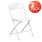 Flash Furniture 10 Pk. HERCULES Series 650 lb. Capacity Premium White Plastic Folding Chair