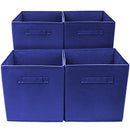 Sorbus Storage Cube Basket Bin, 6 Pack Navy Blue