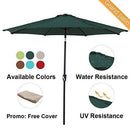 Grand Patio 10 FT Super Sturdy Aluminum Patio Umbrella, UV Protected Outdoor Umbrella, Green