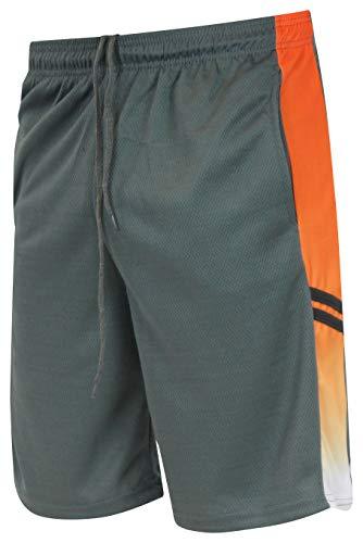 Real Essentials Men's Active Athletic Performance Shorts with Pockets - 5 Pack