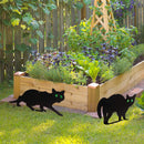 Tapix Garden Scare Cats with Reflective Eyes, Car Decoy Outdoor Statue - Cat Repellent Garden and Yard Decoration - Cat Garden Stake (Set of 4)