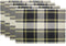 COTTON CRAFT 12 Pack 100% Cotton Checks Oversized Dinner Napkins – Black Beige - Size 20x20