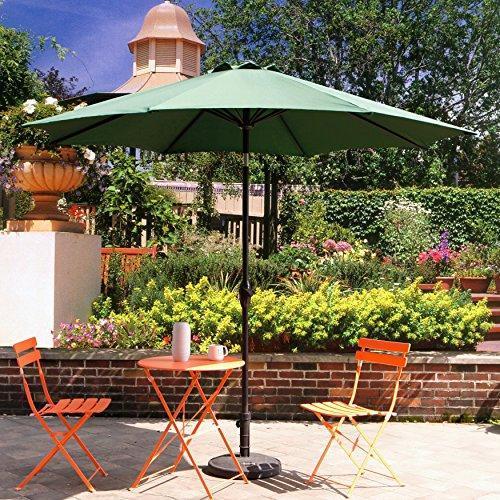 Grand Patio 10 FT Super Sturdy Aluminum Patio Umbrella, UV Protected Outdoor Umbrella, Green