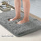 Office Marshal Bathroom Runner Rug Bath Mat 59"x20" Non-Slip Soft Long Shower Rug Plush Microfiber Water Absorbent Carpet Thick Shaggy Luxury Floor Mats, Machine Washable, White