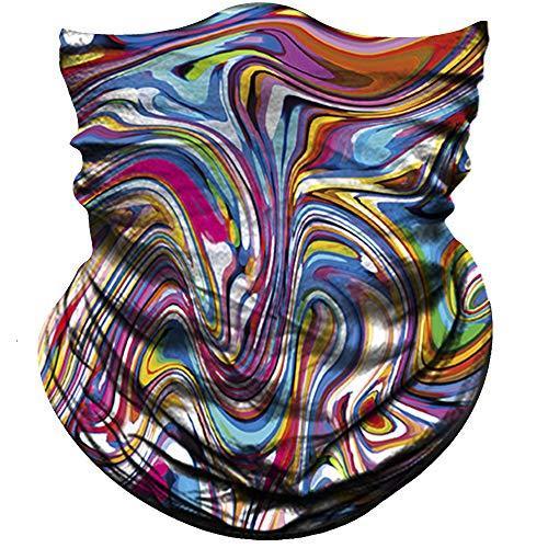 Obacle Seamless Bandana for Rave Face Mask Dust Wind UV Sun Protection Durable Neck Gaiter Tube Mask Headwear Bandana Face Mask for Men Women Festival Party Motorcycle Riding Fishing Hunting Outdoor