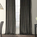 Half Price Drapes VPCH-VET1211-84 Signature Doublewide Blackout Velvet Curtain, Amber Gold, 100 X 84