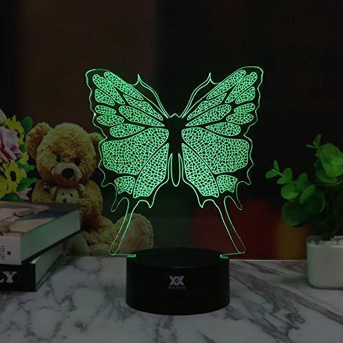 3D Illusion Animal Giraffe Remote Control LED Desk Table Night Light Lamp 7 Color Touch Lamp Kiddie Kids Children Family Holiday Gift Home Office Childrenroom Theme Decoration by HUI YUAN