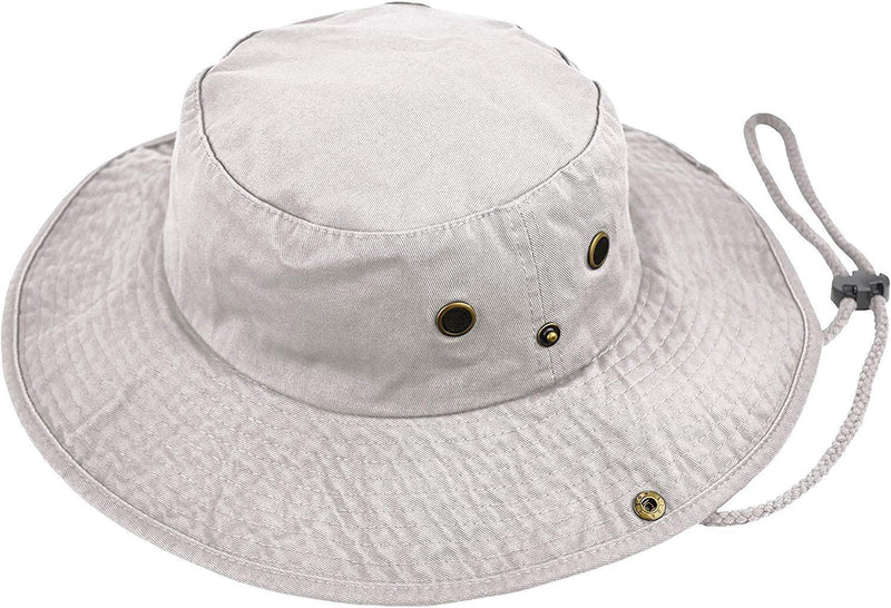 Summer Bucket Cap, Sun Hat Chinstrap, Outdoor Hunting Fishing Safari Boonie Hat