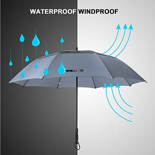 Prospo Golf Umbrella 62/68 inch Large Heavy Duty Automatic Open Windproof Double Canopy Oversized Stick Vented Umbrellas