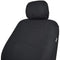 BDK OS-309-BG Polypro Black/Car Seat Cover, Easy Wrap Two-Tone Accent for Auto, Split Bench, Tan Beige