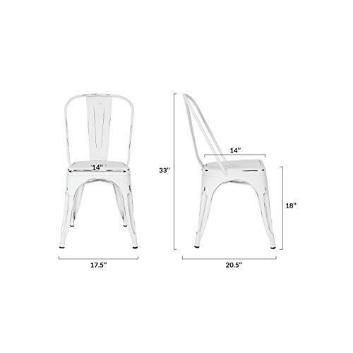 POLY & BARK EM-112-BLK-X4 Trattoria Side Chair in in Black (Set of 4)