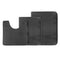 Clara Clark 2-Pack Bath Mat Set – Large and Small Bathroom Rug Set, Absorbent Memory Foam Bath Rugs, Non-Slip, Thick, Cozy Velvet Microfiber Bathrug, Plush Shower, Toilet Floor Bathmats Carpet, Black