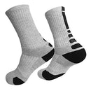 DISILE Elite Basketball Socks, Cushioned Dri-Fit Athletic Crew Socks - Thick Sports Socks For Men & Women