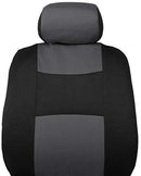 BDK OS-309-BG Polypro Black/Car Seat Cover, Easy Wrap Two-Tone Accent for Auto, Split Bench, Tan Beige