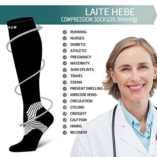 Compression Socks for Women and Men-Best Medical,for Running,Athletic,Circulation & Recovery