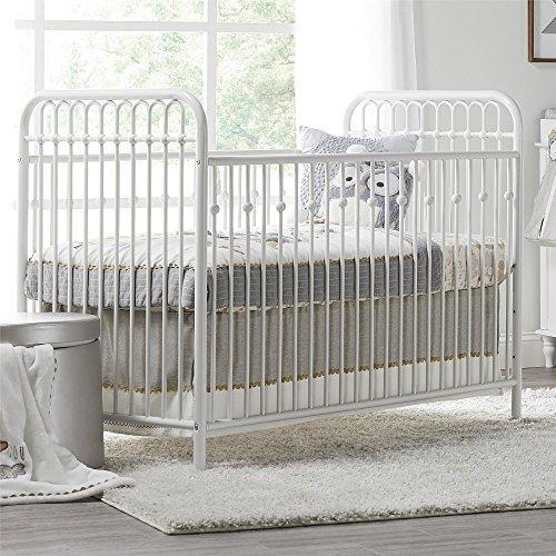 Little Seeds Monarch Hill Ivy Metal Crib, Gold