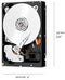 WD Red 2TB NAS Hard Drive - 5400 RPM Class, SATA 6 Gb/s, 64 MB Cache, 3.5" - WD20EFRX