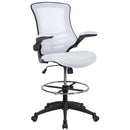 Flash Furniture Mid-Back Black Mesh Swivel Ergonomic Task Office Chair with Flip-Up Arms - BL-X-5M-BK-GG