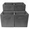 Sorbus Storage Cube Basket Bin, 6 Pack Navy Blue