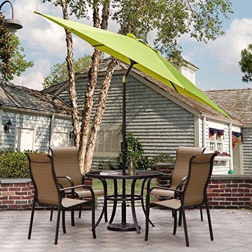 Grand Patio 10 FT Super Sturdy Aluminum Patio Umbrella, UV Protected Outdoor Umbrella, Green