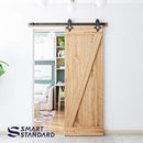 5FT Heavy Duty Sturdy Sliding Barn Door Hardware Kit -Super Smoothly and Quietly - Simple and Easy to Install - Includes Step-by-Step Installation Instruction -Fit 30" Wide Door(Rhombic Shape Hanger)