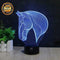3D Illusion Animal Giraffe Remote Control LED Desk Table Night Light Lamp 7 Color Touch Lamp Kiddie Kids Children Family Holiday Gift Home Office Childrenroom Theme Decoration by HUI YUAN