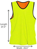 Unlimited Potential Nylon Mesh Scrimmage Team Practice Vests Pinnies Jerseys Bibs for Children Youth Sports Basketball, Soccer, Football, Volleyball (Pack of 12)