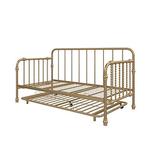 Little Seeds Monarch Hill Wren Metal Twin, Gold Bed