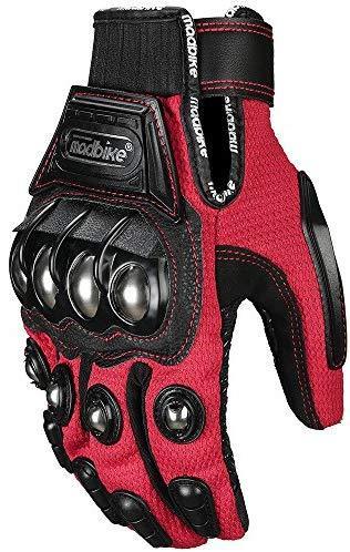 ILM Alloy Steel Bicycle Motorcycle Motorbike Powersports Racing Touchscreen Gloves (M, BLUE)