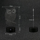 3D Illusion Animal Giraffe Remote Control LED Desk Table Night Light Lamp 7 Color Touch Lamp Kiddie Kids Children Family Holiday Gift Home Office Childrenroom Theme Decoration by HUI YUAN