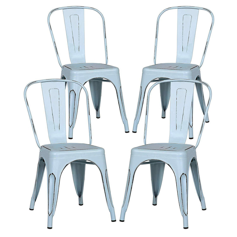 POLY & BARK EM-112-BLK-X4 Trattoria Side Chair in in Black (Set of 4)