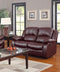 Homelegance Resonance 83" Bonded Leather Double Reclining Sofa, Brown