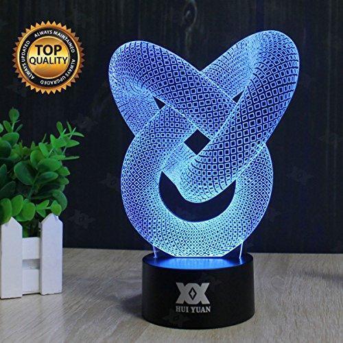 3D Illusion Animal Giraffe Remote Control LED Desk Table Night Light Lamp 7 Color Touch Lamp Kiddie Kids Children Family Holiday Gift Home Office Childrenroom Theme Decoration by HUI YUAN