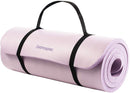 Retrospec Solana Yoga Mat 1" w/ Nylon Strap for Men & Women - Non Slip Exercise Mat for Yoga, Pilates, Stretching, Floor & Fitness Workouts