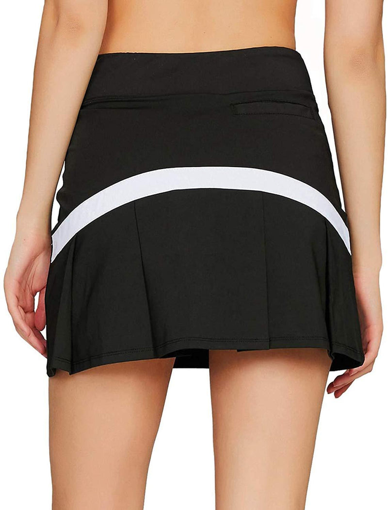 Cityoung Women's Casual Pleated Tennis Golf Skirt with Underneath Shorts Running Skorts