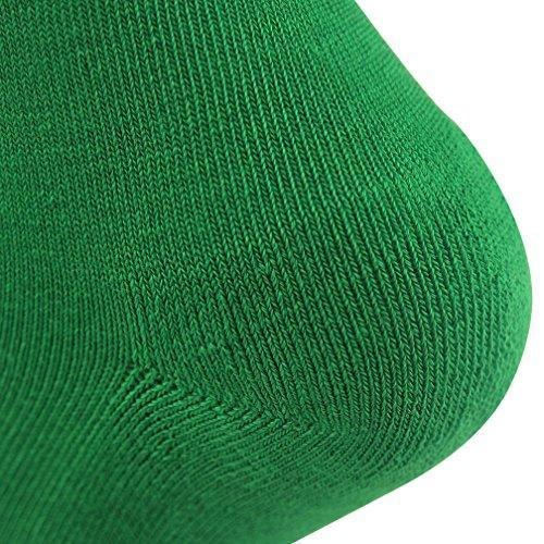 Youth Soccer Socks Fasoar Teens Knee High Football Socks Long Striped Rugby Tube Socks 2/6/10 Pairs