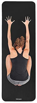 Retrospec Solana Yoga Mat 1" w/ Nylon Strap for Men & Women - Non Slip Exercise Mat for Yoga, Pilates, Stretching, Floor & Fitness Workouts