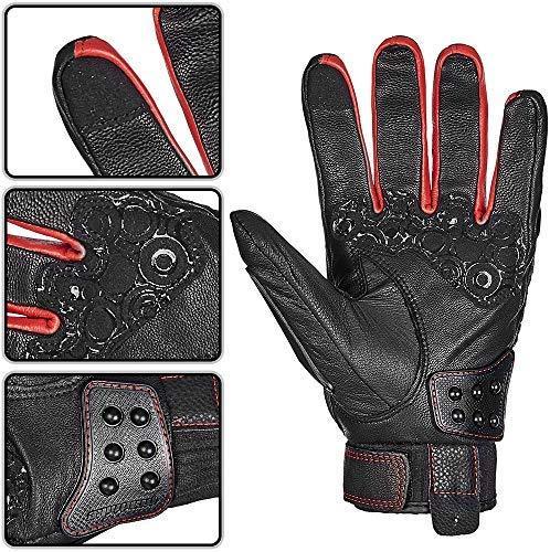 ILM Alloy Steel Bicycle Motorcycle Motorbike Powersports Racing Touchscreen Gloves (M, BLUE)