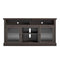 Ameriwood Home Chicago TV Stand with Fireplace, Rustic Gray