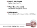 Panasonic ErgoFit In-Ear Earbud Headphones RP-HJE120-K (Black) Dynamic Crystal Clear Sound, Ergonomic Comfort-Fit