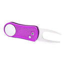 Mile High Life All Metal Foldable Golf Divot Tool with Pop-up Button & Magnetic Ball Marker (Multi-Colors/Shape)