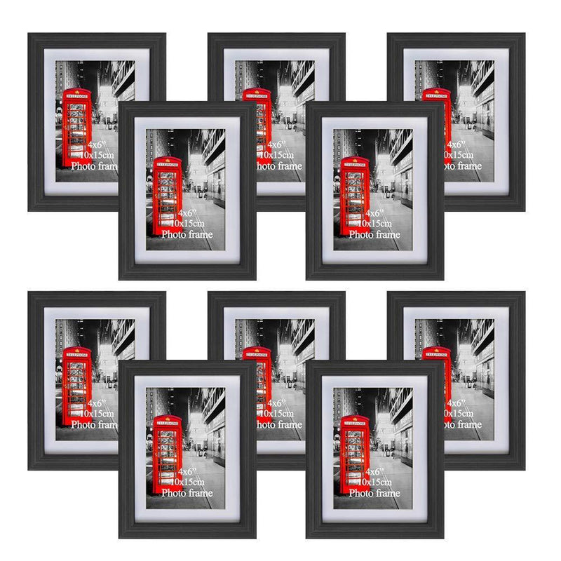 Amazing Roo 8.5 x 11 Document Frames with Mat Made for 11x14 Inch Picture Frame Without Mat Wall and Tabletop Display 2 Pack, Black