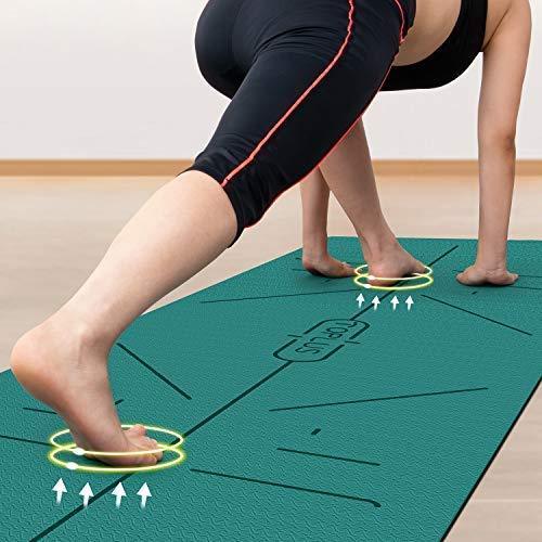 TOPLUS Yoga Mat - Classic 1/4 inch Pro Yoga Mat Eco Friendly Non Slip Fitness Exercise Mat with Carrying Strap-Workout Mat for Yoga, Pilates and Floor Exercises